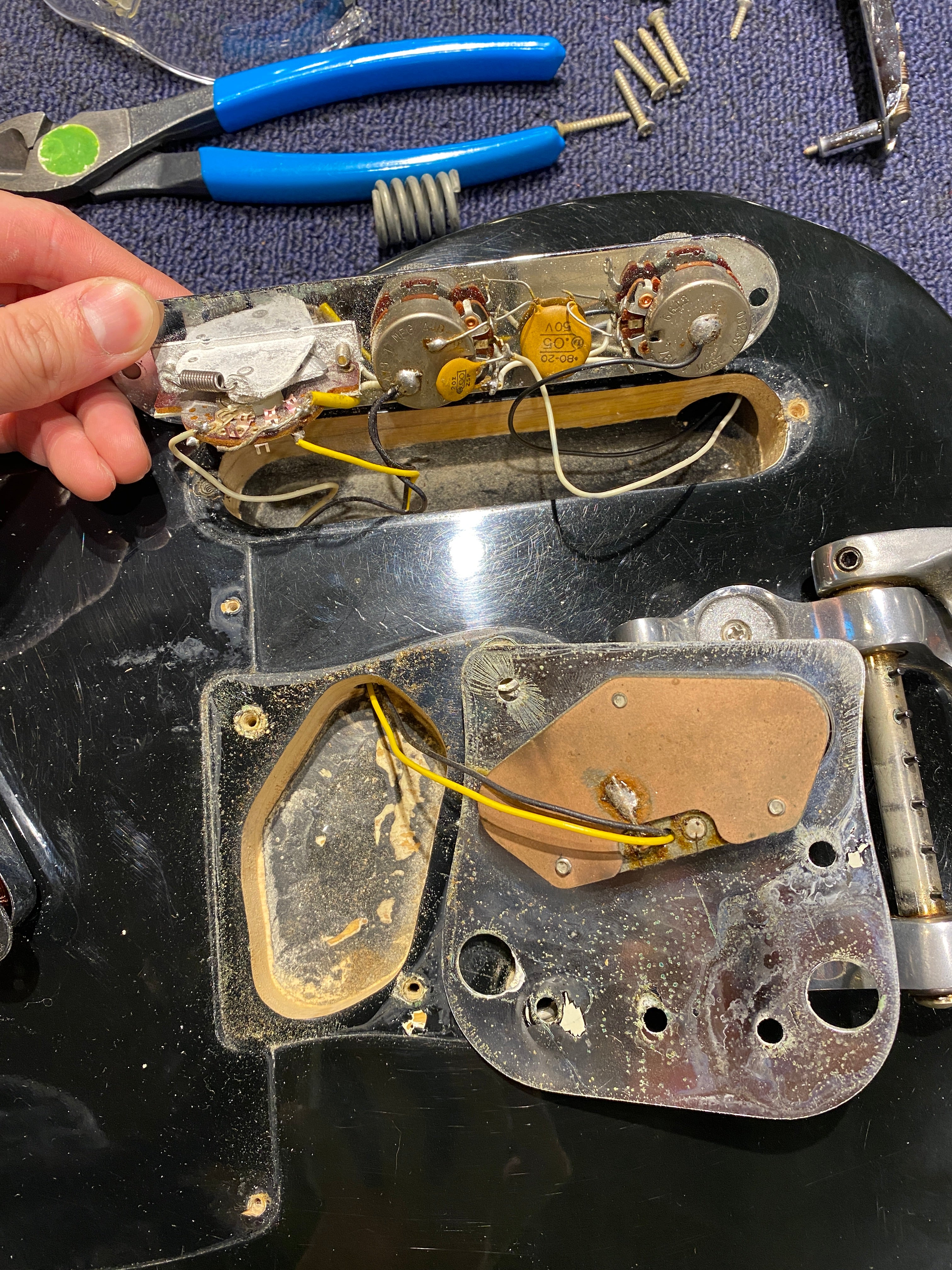 Fender Telecaster w/ Bigsby Black 1969 - Dave Amato of REO Speedwagon