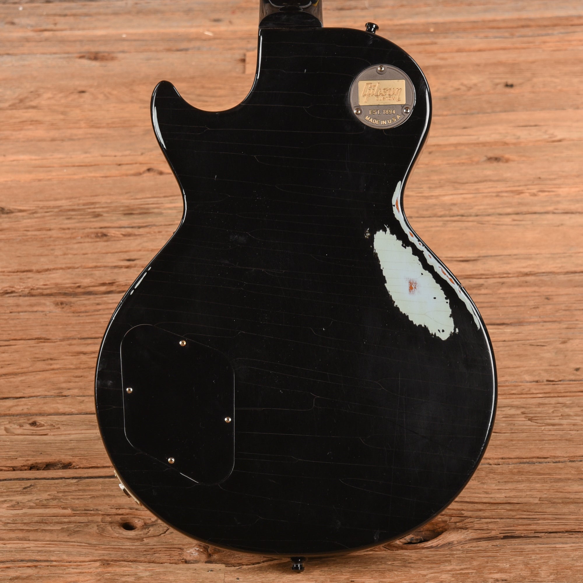 Gibson Custom Les Paul Standard Painted Over Ebony Over Frosted Blue 2016