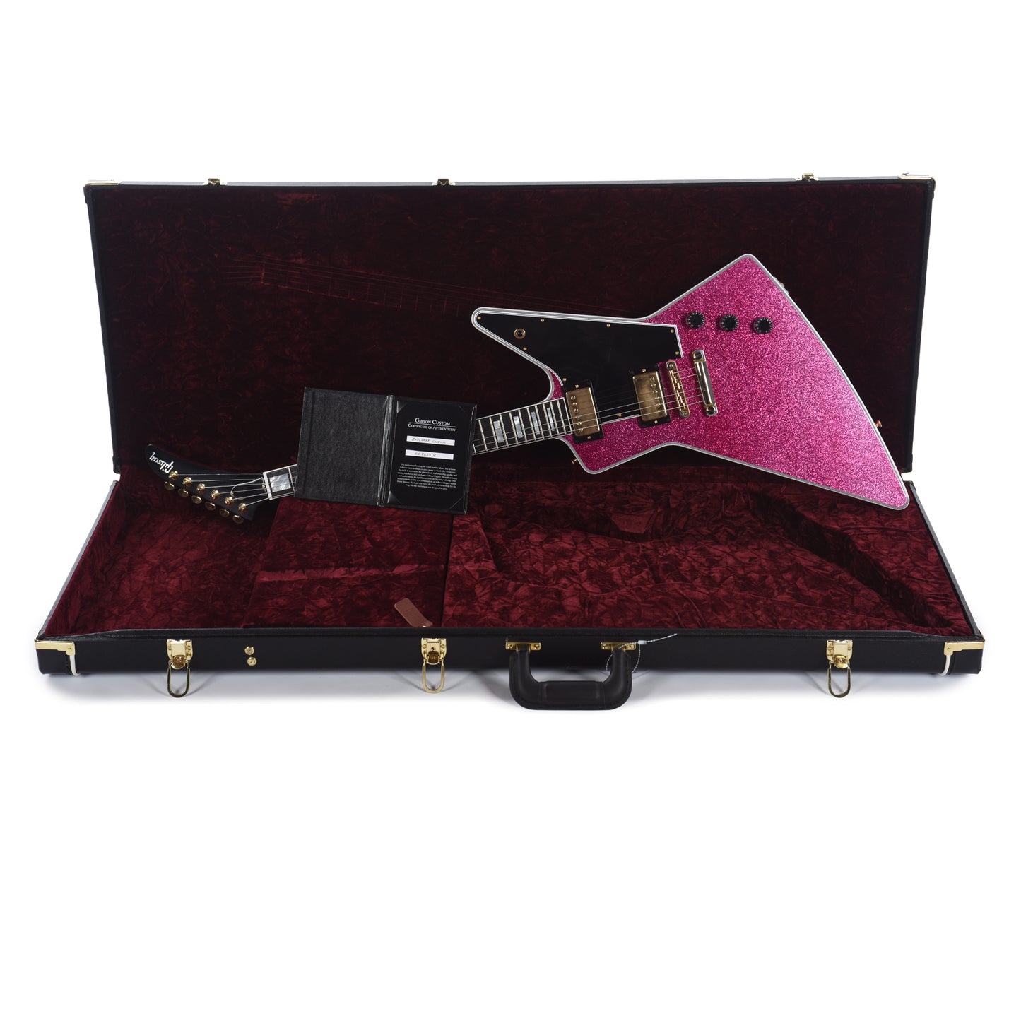Gibson Custom Shop Explorer Custom "CME Spec" Pink Sparkle VOS w/Stinger