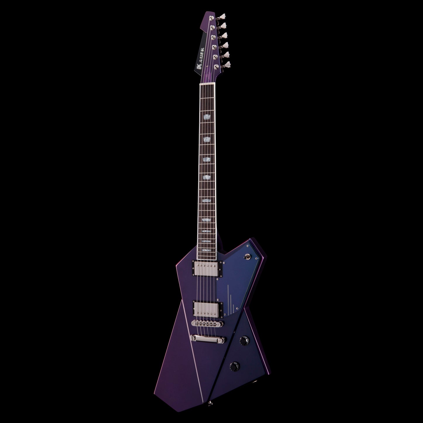 Kauer Gripen Chameleon Cyan to Purple w/Wolfetone Kauer’buckers