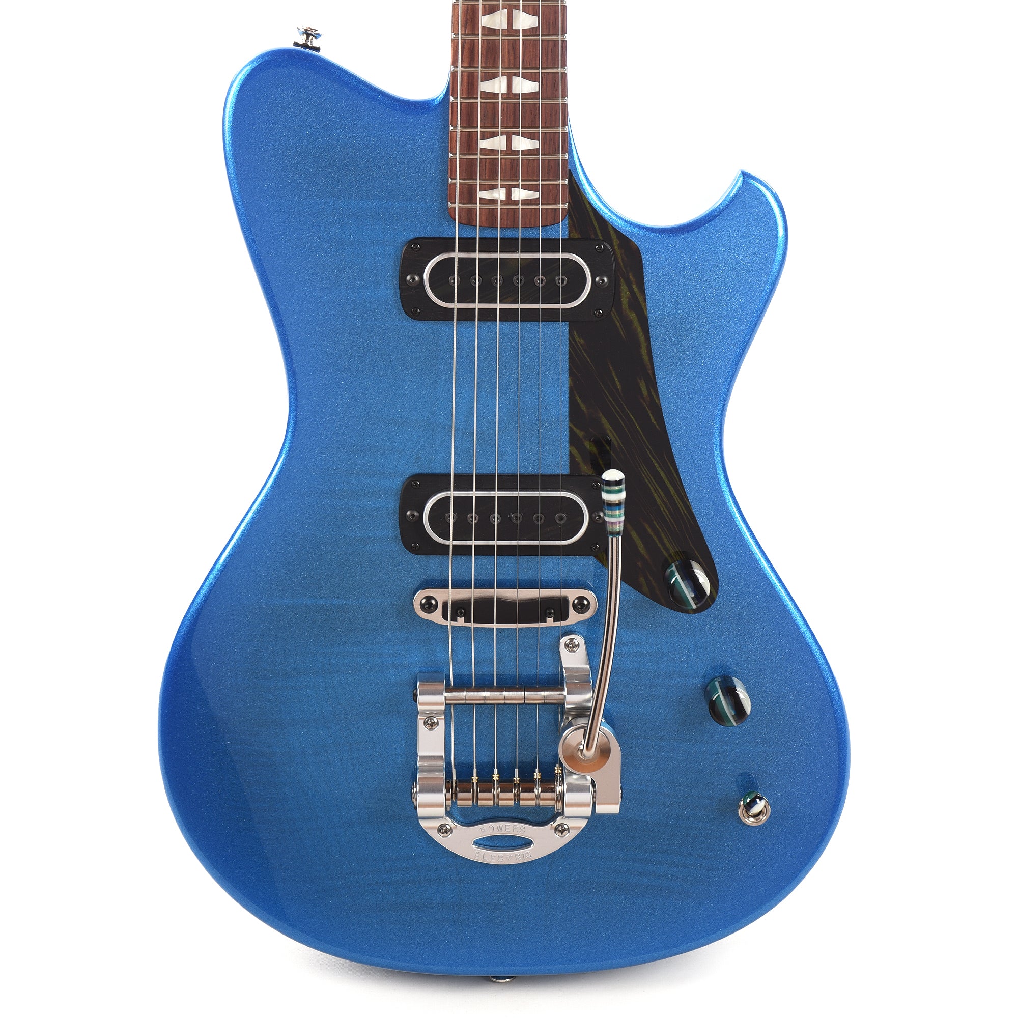 Powers Electric A-Type Select Trans Cruise Night Blue Ghost Flame w/PF42 Pickups