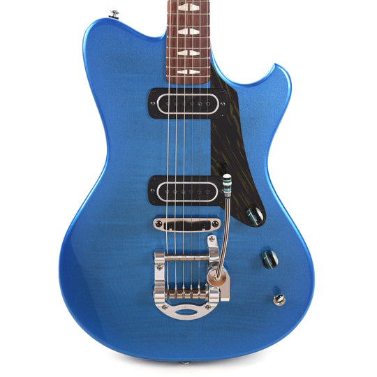 Powers Electric A-Type Select Trans Cruise Night Blue Ghost Flame w/PF42 Pickups