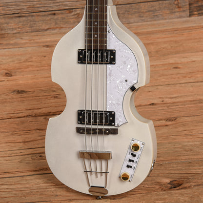 Hofner Ignition B-Bass HI Series Violin Bass Pearl White