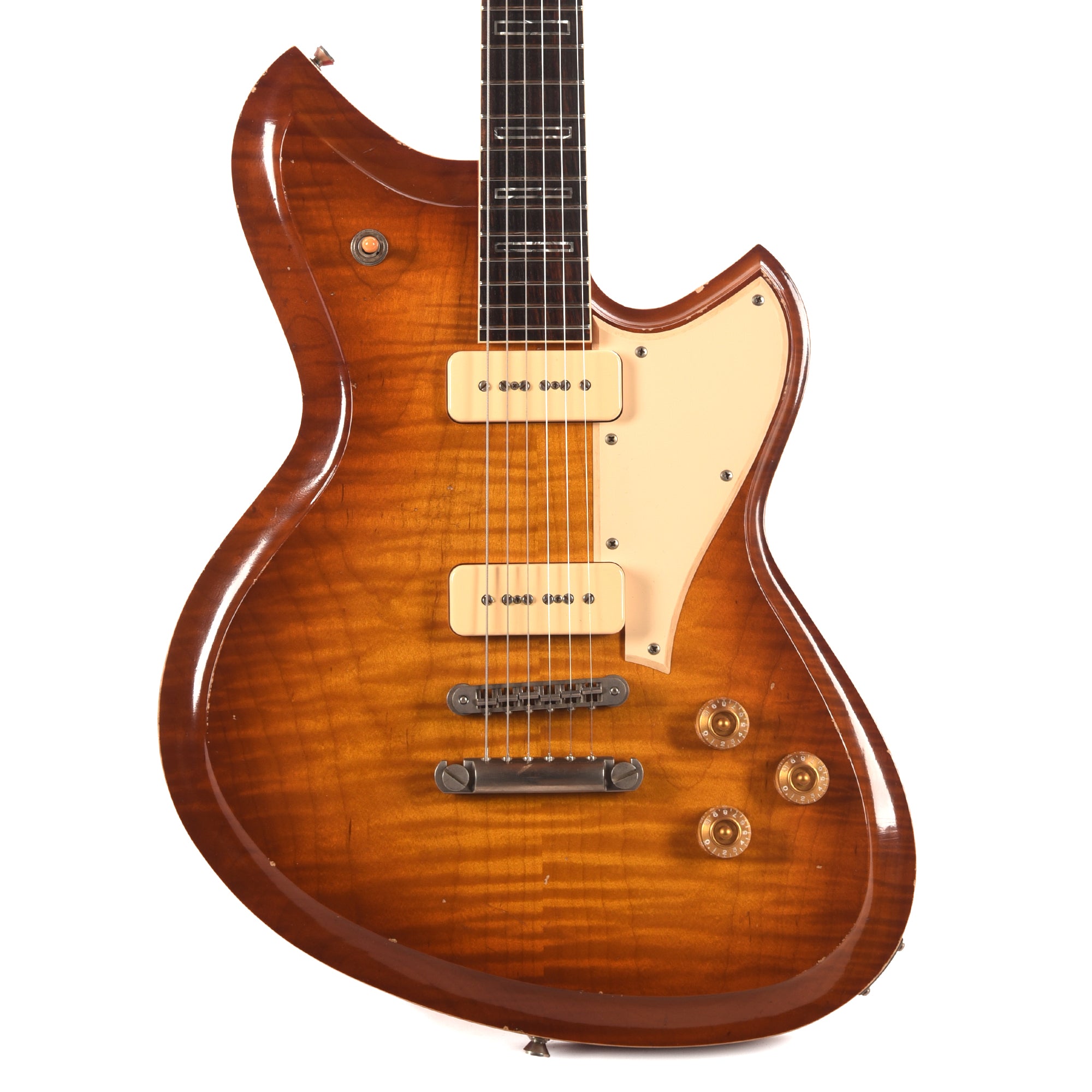 Novo Dealer Limited Chambered Serus P2 Faded Tea Burst w/Faded Cherry Back Light Distress