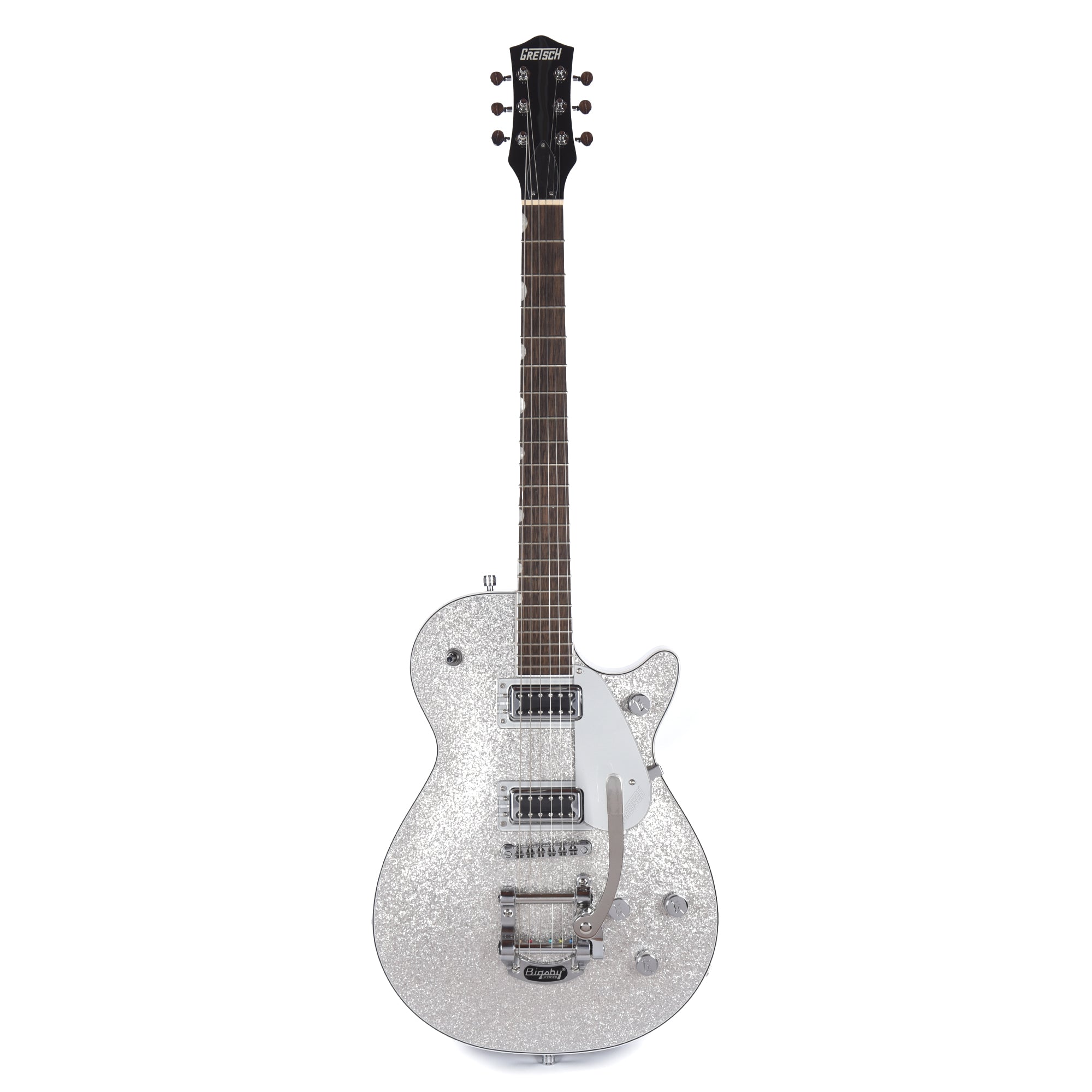 Gretsch G5230T Electromatic Sparkle Jet FT Single-Cut with Bigsby Silver Sparkle