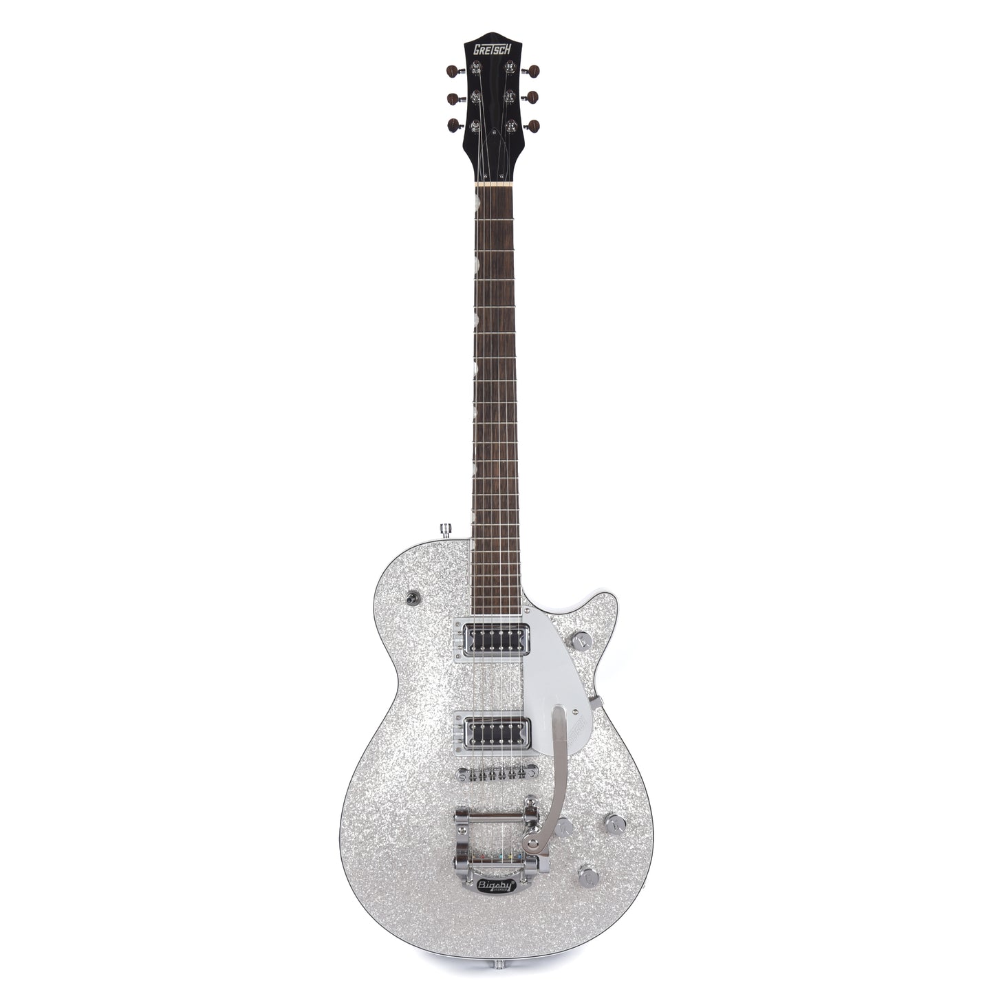 Gretsch G5230T Electromatic Sparkle Jet FT Single-Cut with Bigsby Silver Sparkle