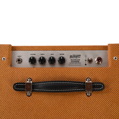 Benson Nathan Junior Reverb 5W 1x10 Combo Amp Aged Tweed w/ Oxblood Grill