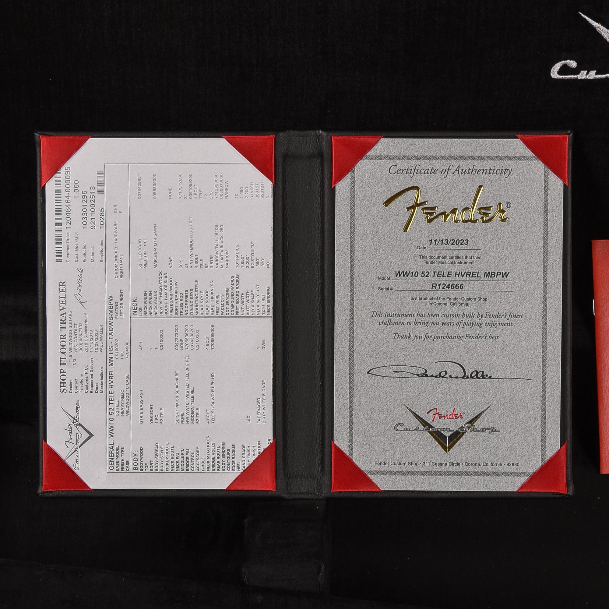 Fender Custom Shop Paul Waller Masterbuilt WW10 Telecaster Heavy Relic