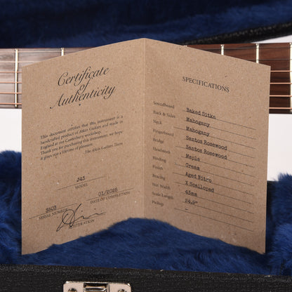 Atkin The Forty Three Baked Sitka/Mahogany Aged Sunburst