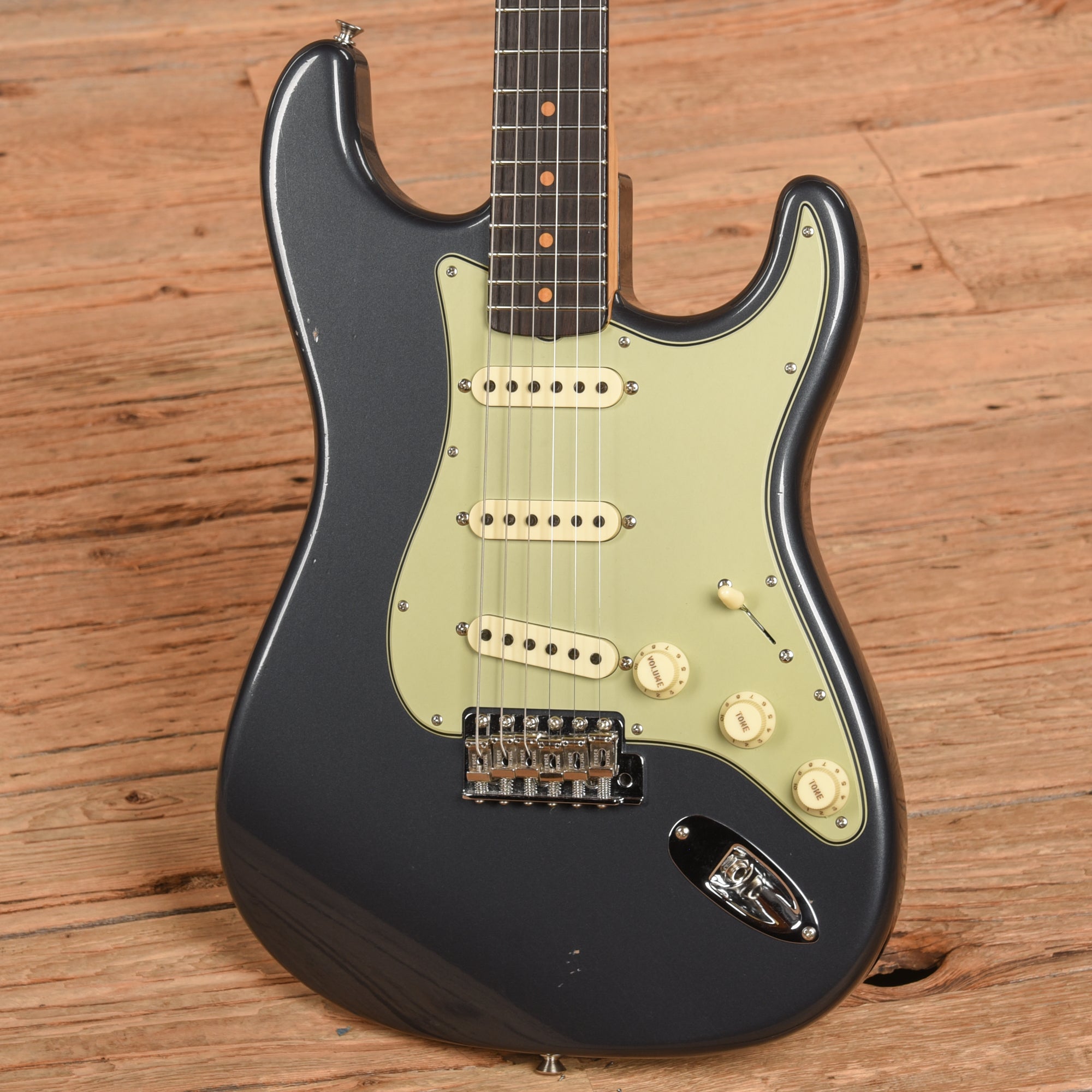 Fender Custom Shop '60 Stratocaster Journeyman Relic Charcoal Frost Metallic 2024