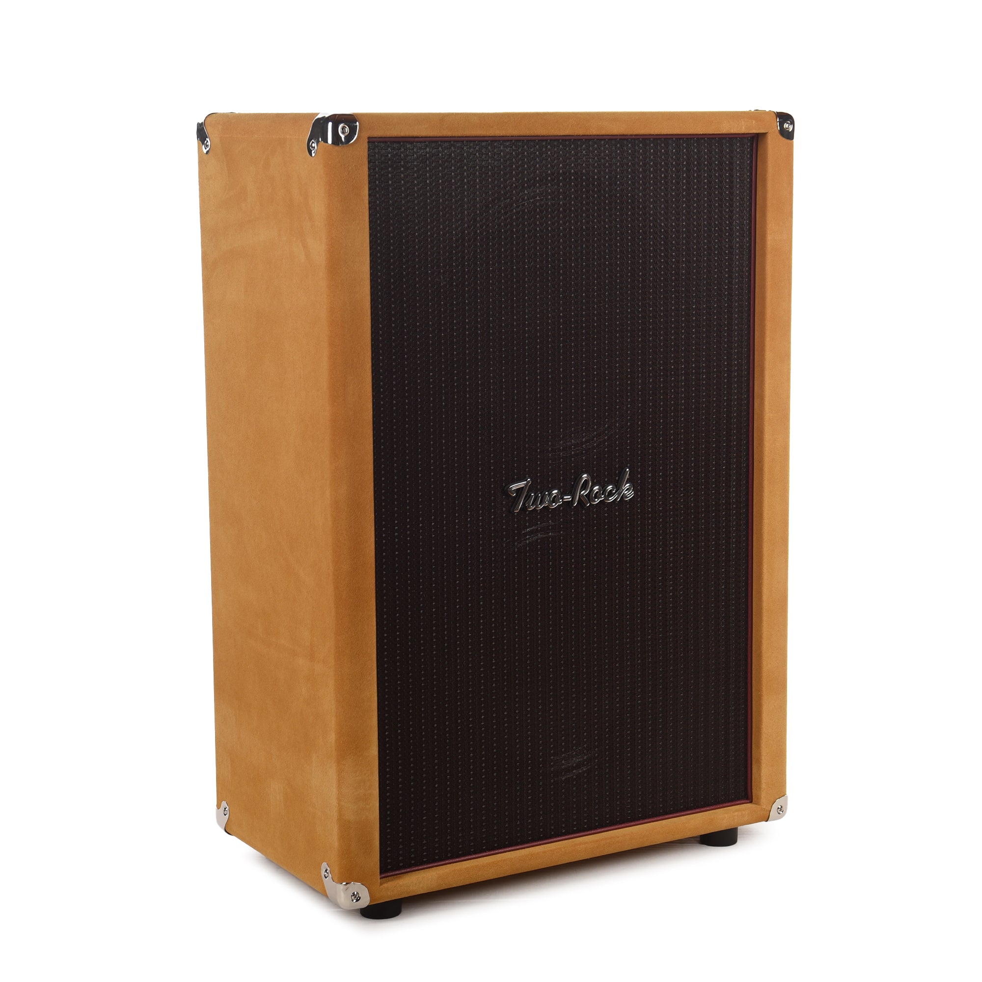 Two Rock 2x12 150w Vertical Cabinet w/Two-Rock 1265B Speaker Buckskin Suede w/ Oxblood Grill