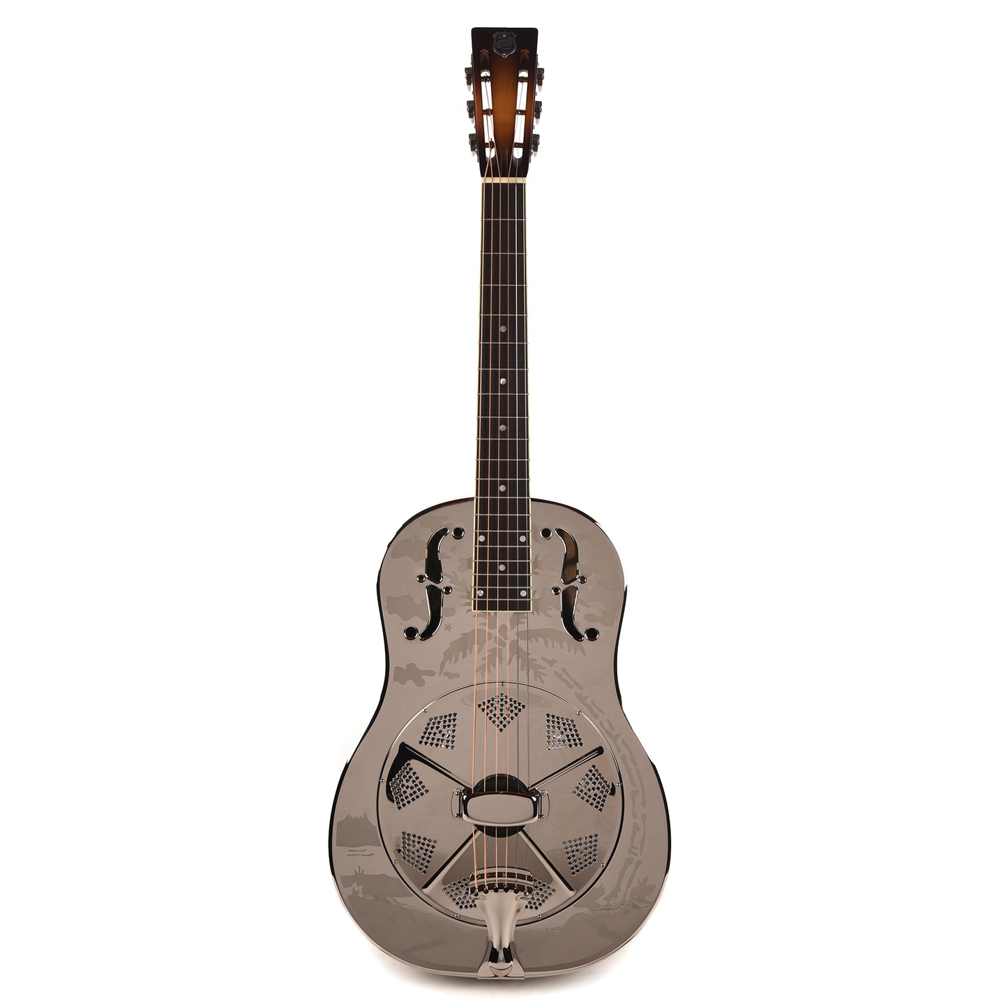 National Style O Single Cone Brass Bright Nickel 12-Fret