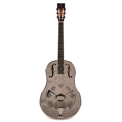 National Style O Single Cone Brass Bright Nickel 12-Fret