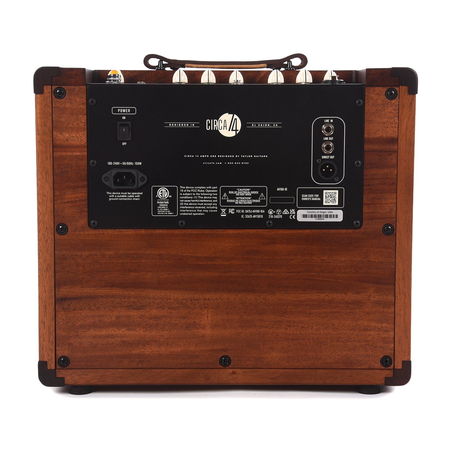 Taylor Circa 74 AV150-10 Acoustic Amplifier & Vocal System w/Mahogany Stand