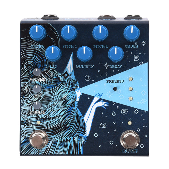 Old Blood Noise Endeavors Dark Star v3 Stereo Soundscape Reverb Pedal Blue