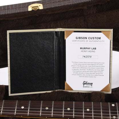 Gibson Custom Shop Murphy Lab 1957 Les Paul Junior Single Cut Reissue TV Yellow Heavy Aged