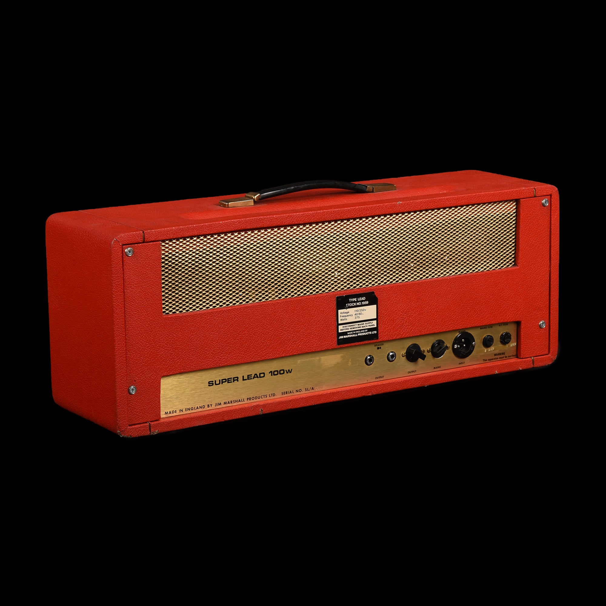 Marshall 1973 Super Lead -- factory red tolex