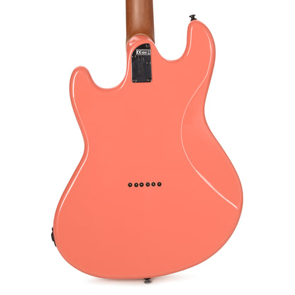 Sterling by Music Man Fluff Artist Series StingRay Guitar Rula Thumb Red