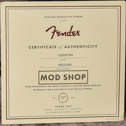 Fender Mod Shop Stratocaster Desert Sand 2022