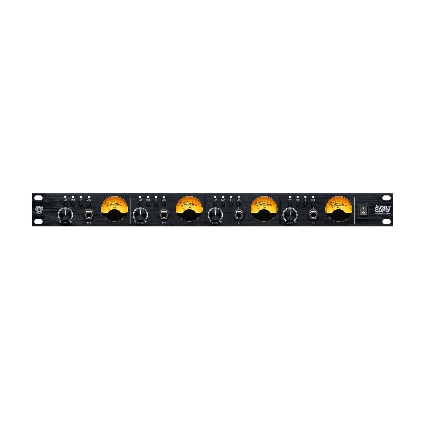 Black Lion Audio Auteur Quad2 4-Channel Rackmount Mic Preamp/DI