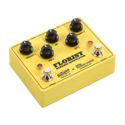 Benson Amps & Non-Human Audio Special Florist Dynamic Modulator Pedal Yellow