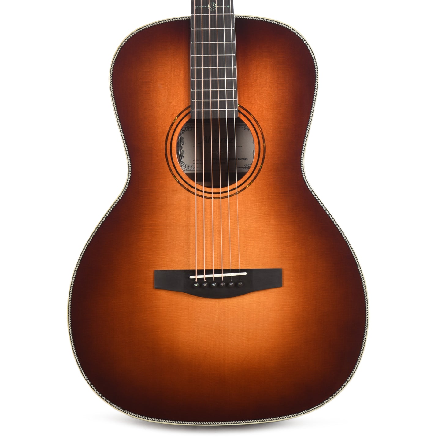 Alvarez LT70e Herringbone Laureate 000-12 AAA Solid North American Sitka/Solid East Indian Rosewood Sunset