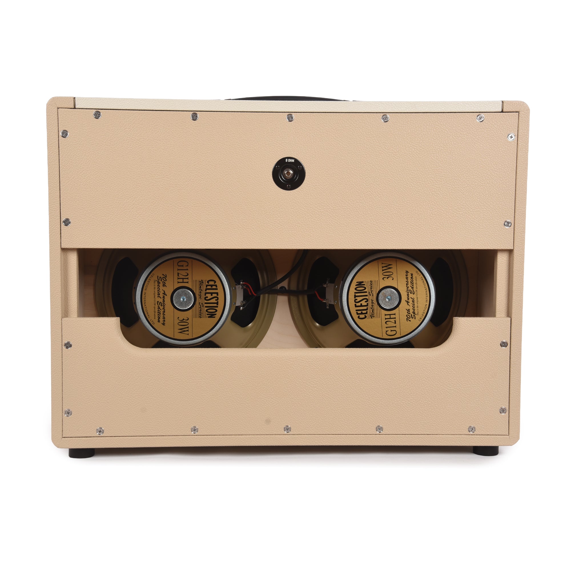 Divided by 13 2x12 Open Back Cab w/G12M Vintage Vanilla Tolex, Cream V