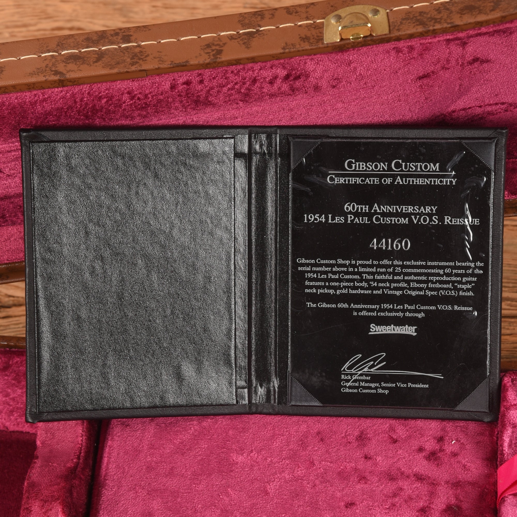 Gibson Custom 60th Anniversary 1954 Les Paul Custom Reissue VOS Ebony 2014