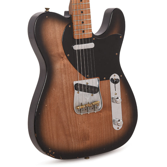 Fender Custom Shop Custom Roasted '50s Telecaster Journeyman Relic Black Burst Master Built by Kyle McMillin