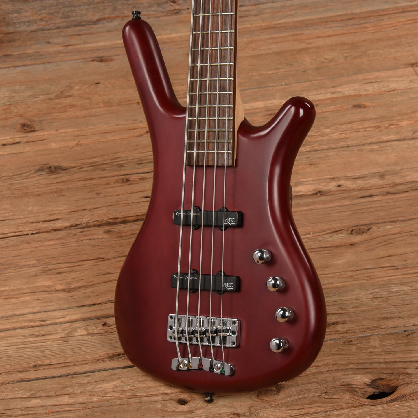 Warwick Rockbass Basic 5 Burgundy Red Transparent