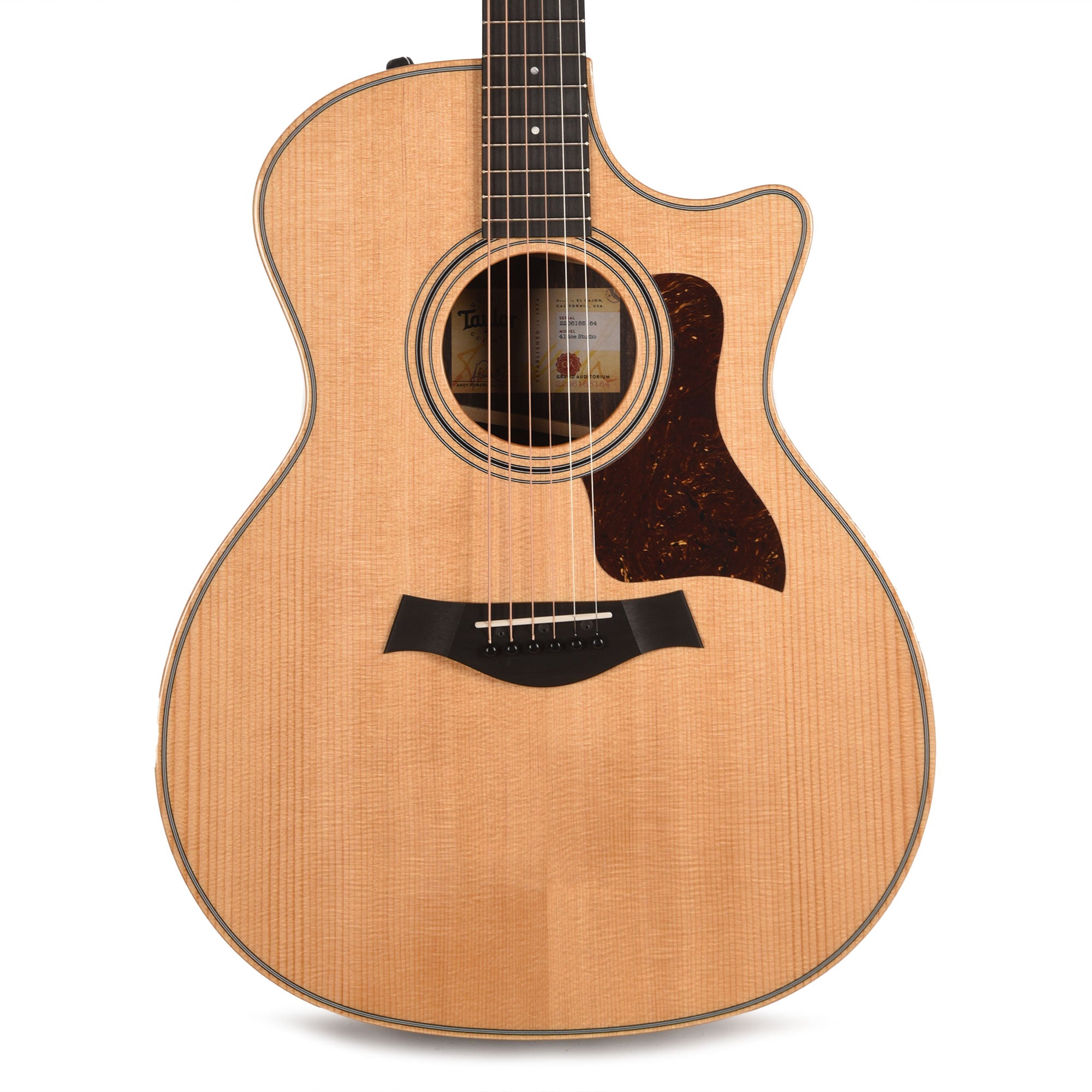 Taylor 414ce Studio Grand Auditorium Torrefied Sitka/Indian Rosewood Natural Top ES2