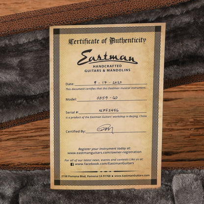 Eastman SB59 Goldtop 2020