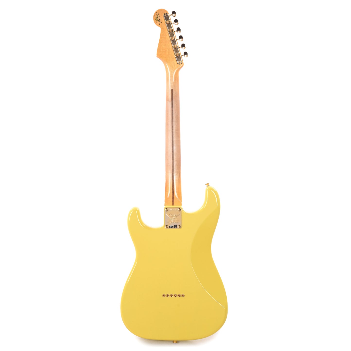 Fender Custom Shop Limited Edition '54 Hardtail Stratocaster Deluxe Closet Classic with Gold Hardware Faded Aged Canary Yellow