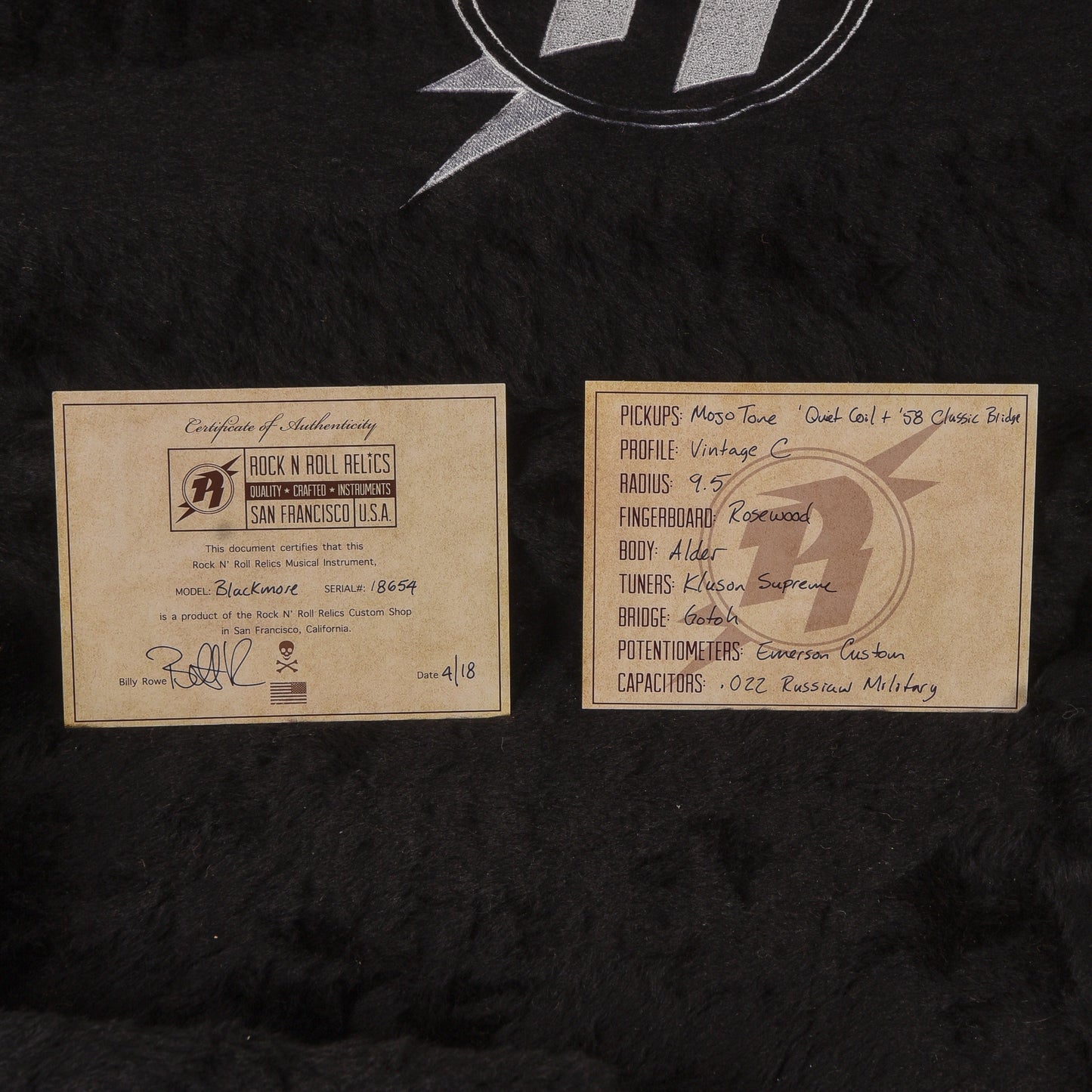 Rock N Roll Relics Blackmore Relic Sunburst 2018