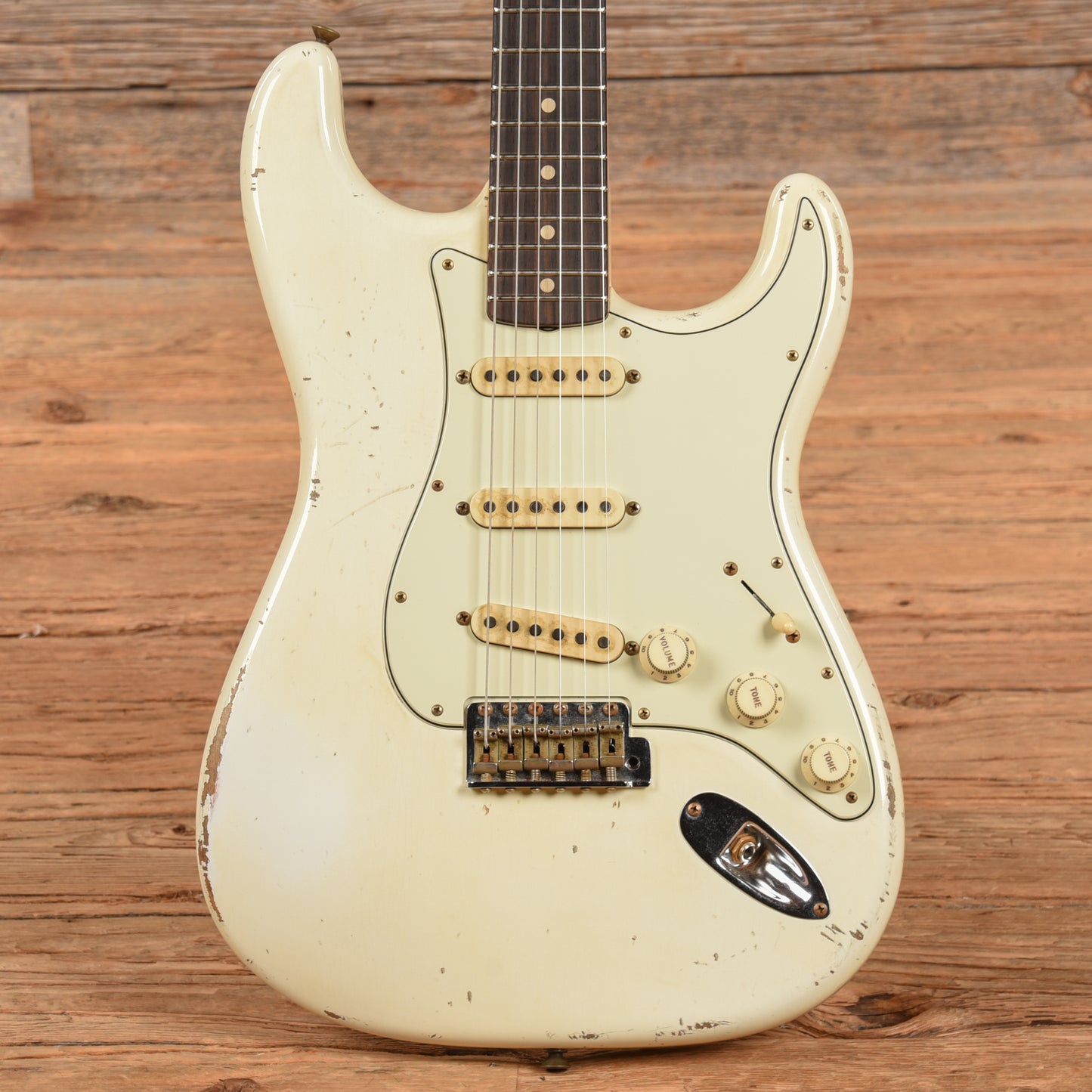 Fender Custom Shop Jason Smith Masterbuilt '63 Stratocaster Relic Aged Olympic White 2022