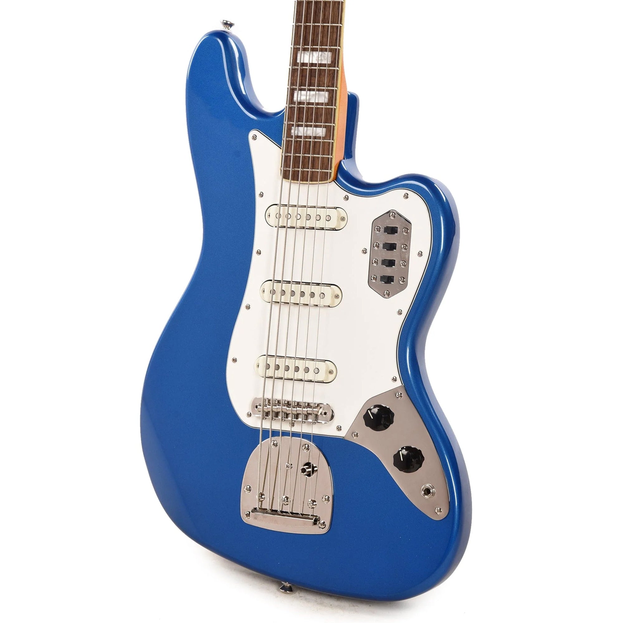 Squier Classic Vibe Bass VI Lake Placid Blue w/Matching Headcap & 3-Ply Parchment Pickguard