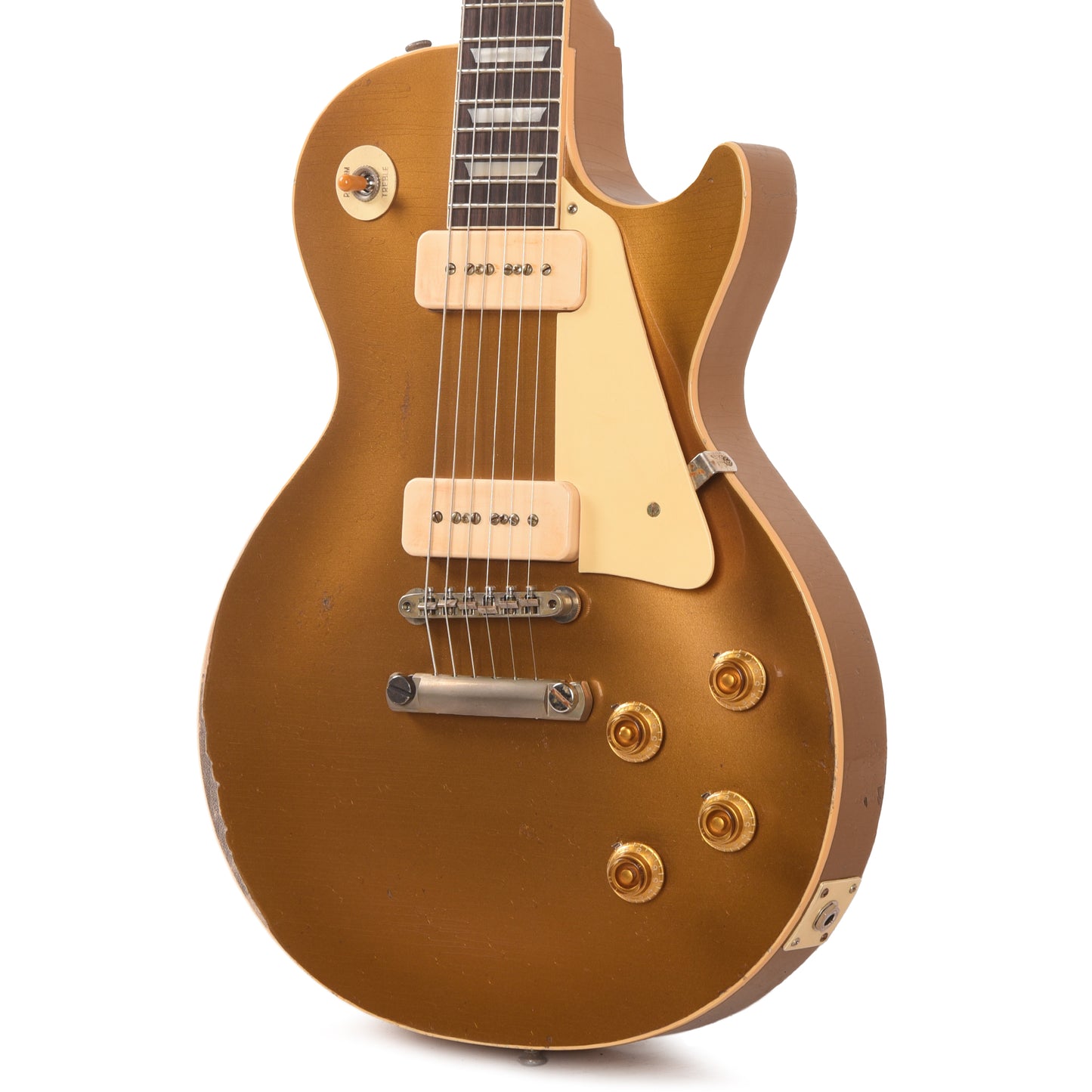 Gibson Custom Shop 1956 Les Paul Goldtop Reissue Double Gold All Over Ultralight Back Murphy Lab Heavy Aged