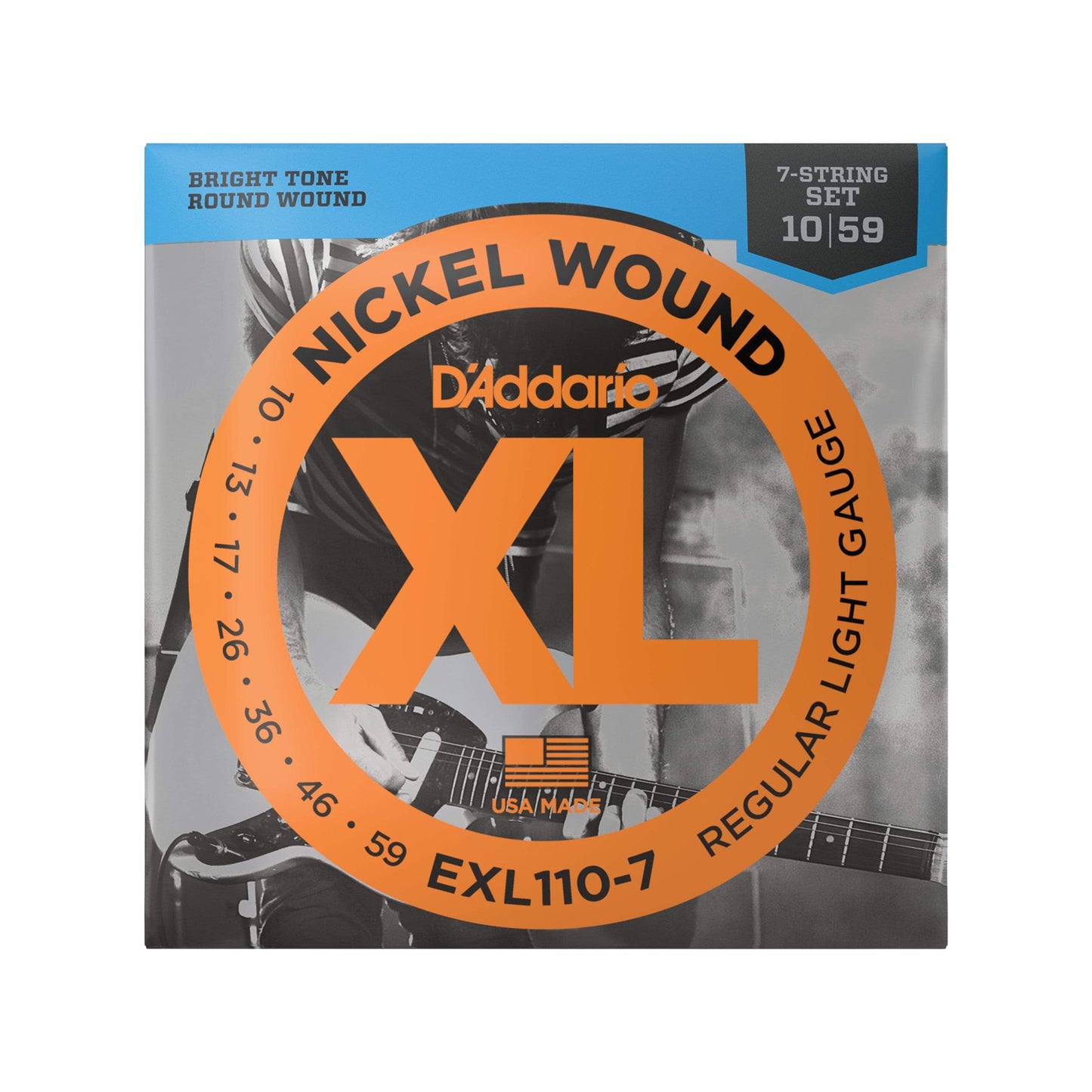 D'Addario EXL110-7 Electric 7-String 10-59