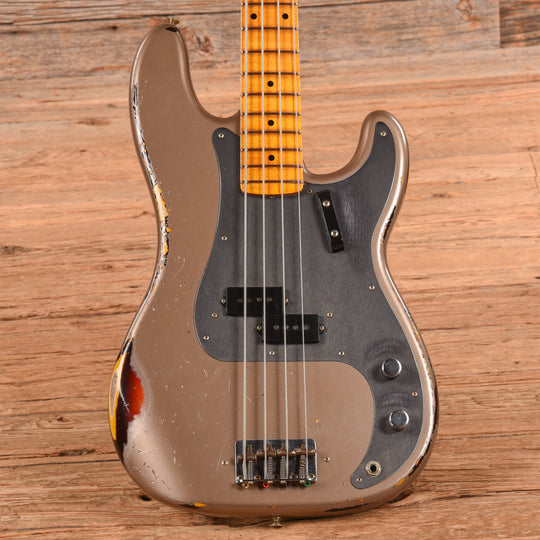 Fender Custom Shop '58 Precision Bass Relic Shoreline Gold 2023