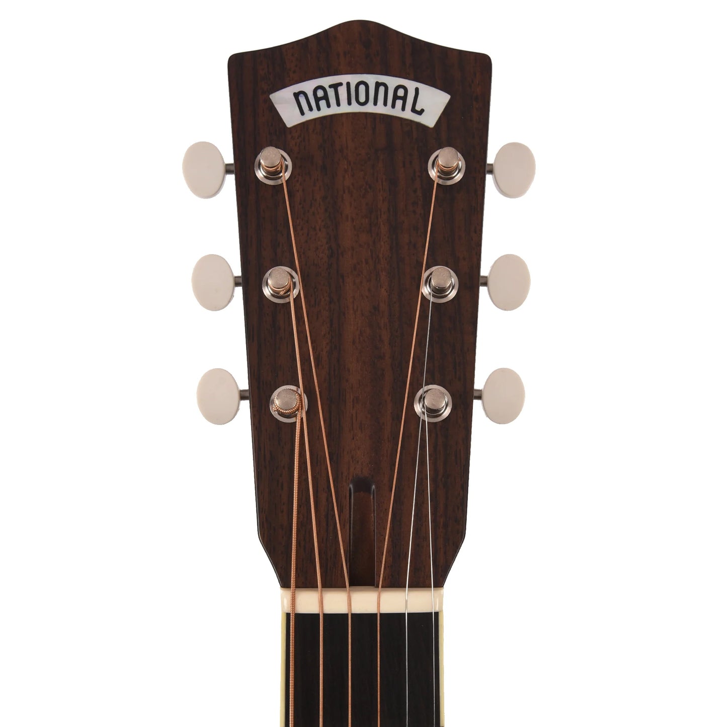 National Style O Single Cone Brass Bright Nickel 14-Fret