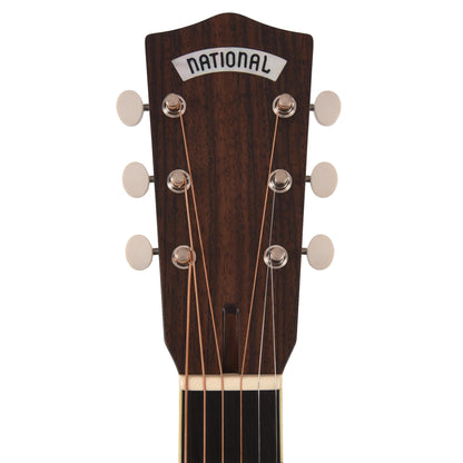 National Style O Single Cone Brass Bright Nickel 14-Fret