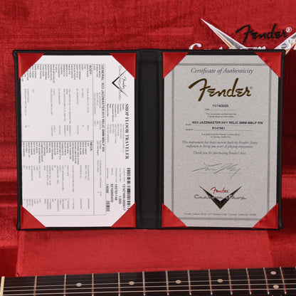 Fender Custom Shop Jazzmaster Heavy Relic Burgundy Mist Metallic Master Built by Levi Perry