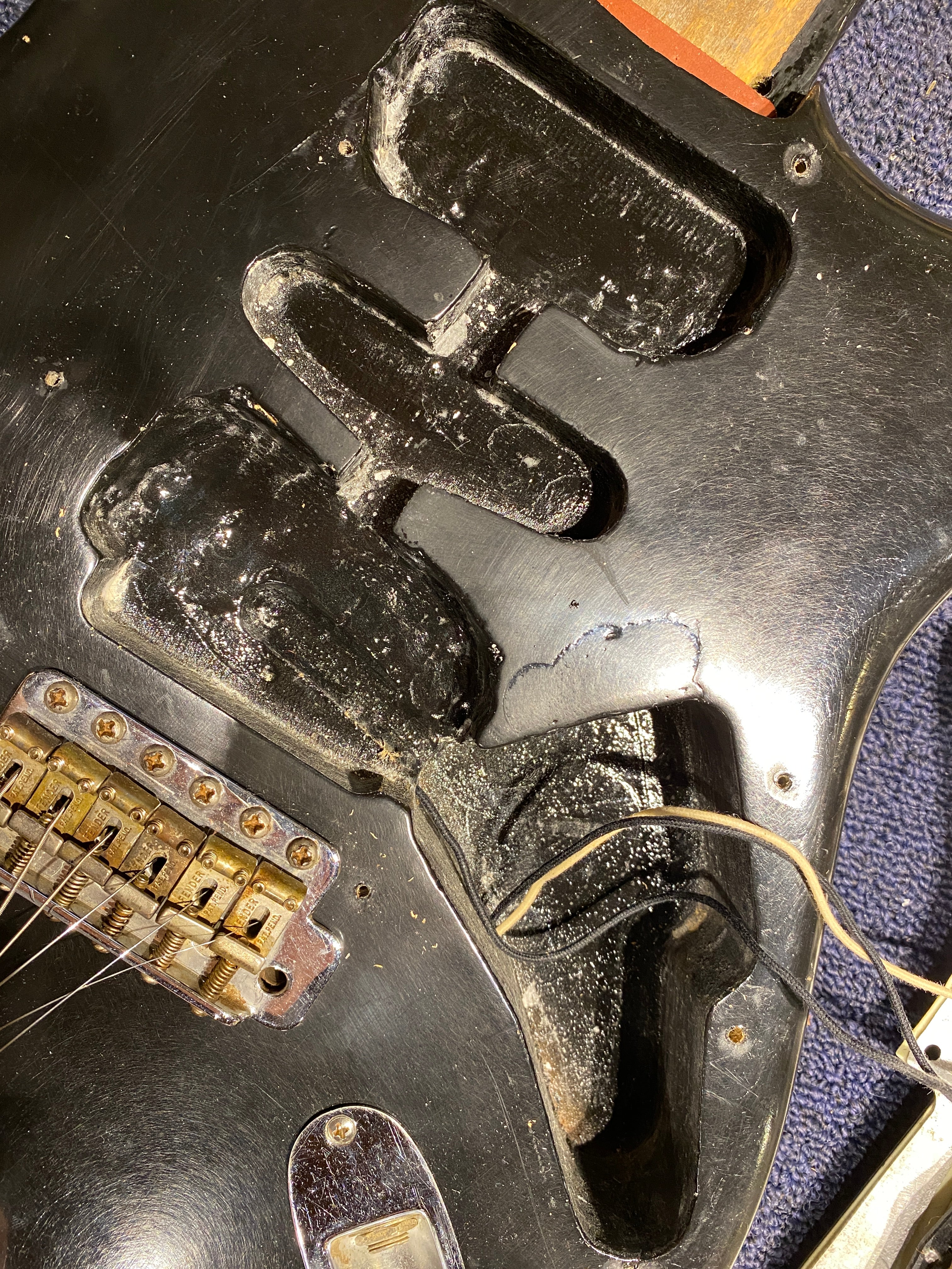 Fender Stratocaster Refin Black 1962