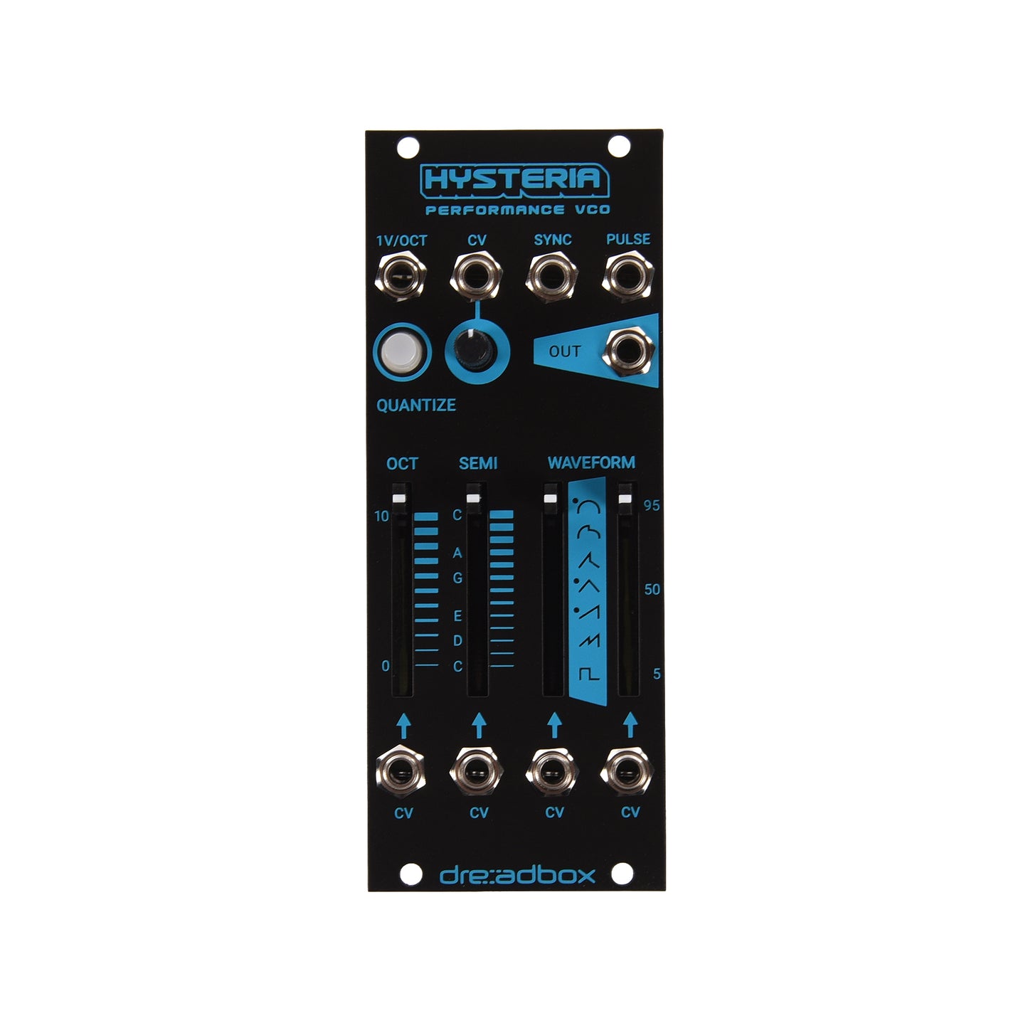 Dreadbox Hysteria Performance VCO Eurorack Module Black Light