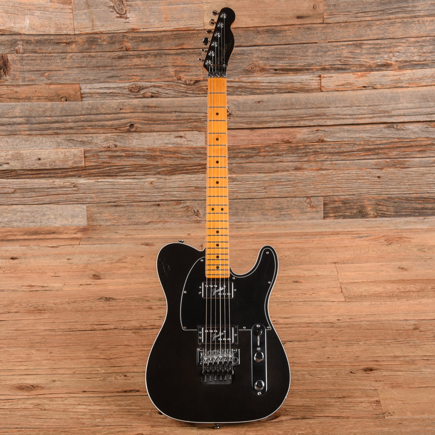 Fender American Ultra Luxe Telecaster Floyd Rose HH Mystic Black 2023