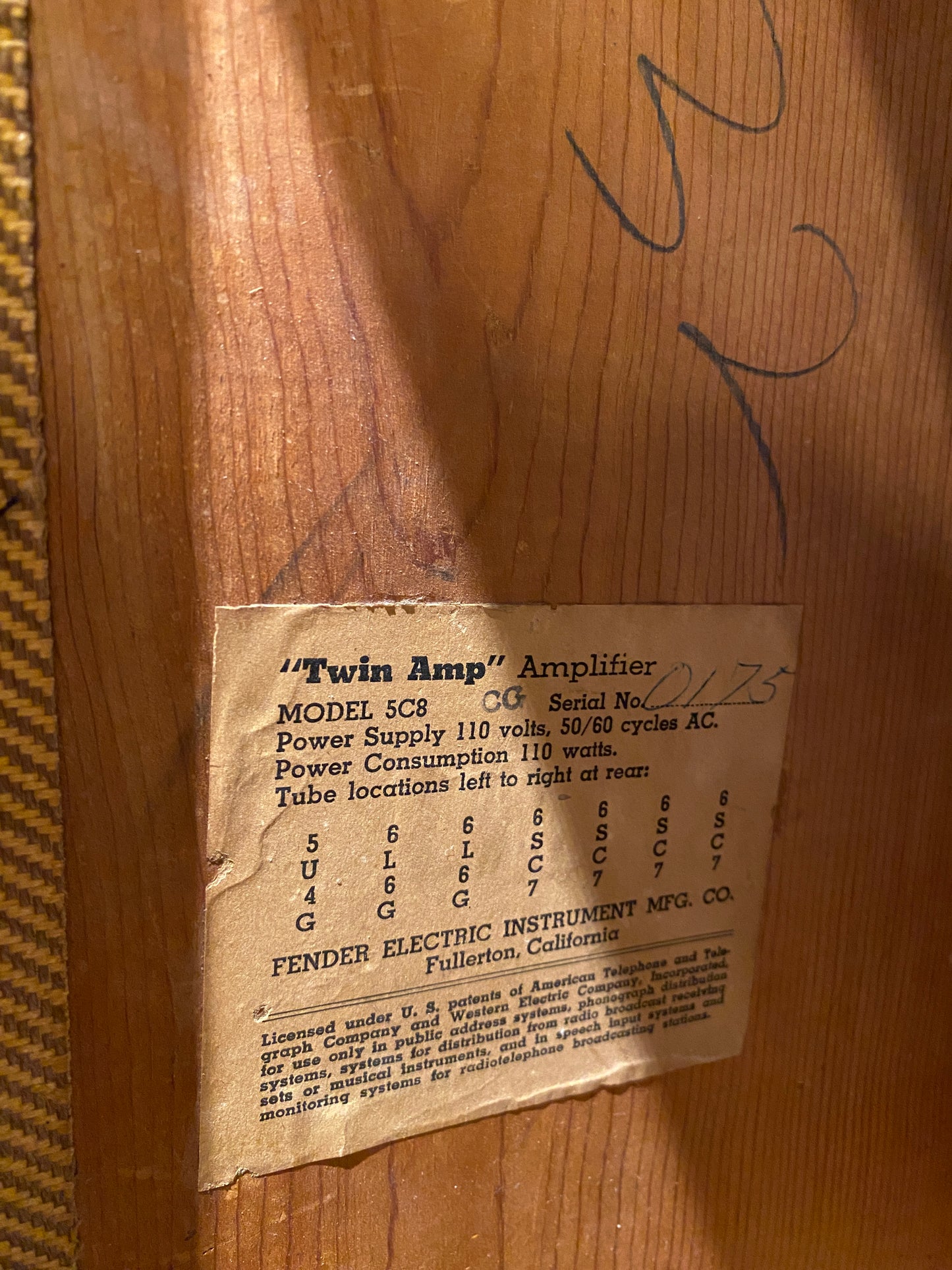 Fender Twin 2x12" Combo  1953