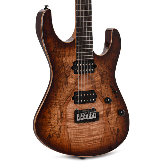 Suhr Custom Modern Brown Burst w/CME-Selected Spalt Maple Top