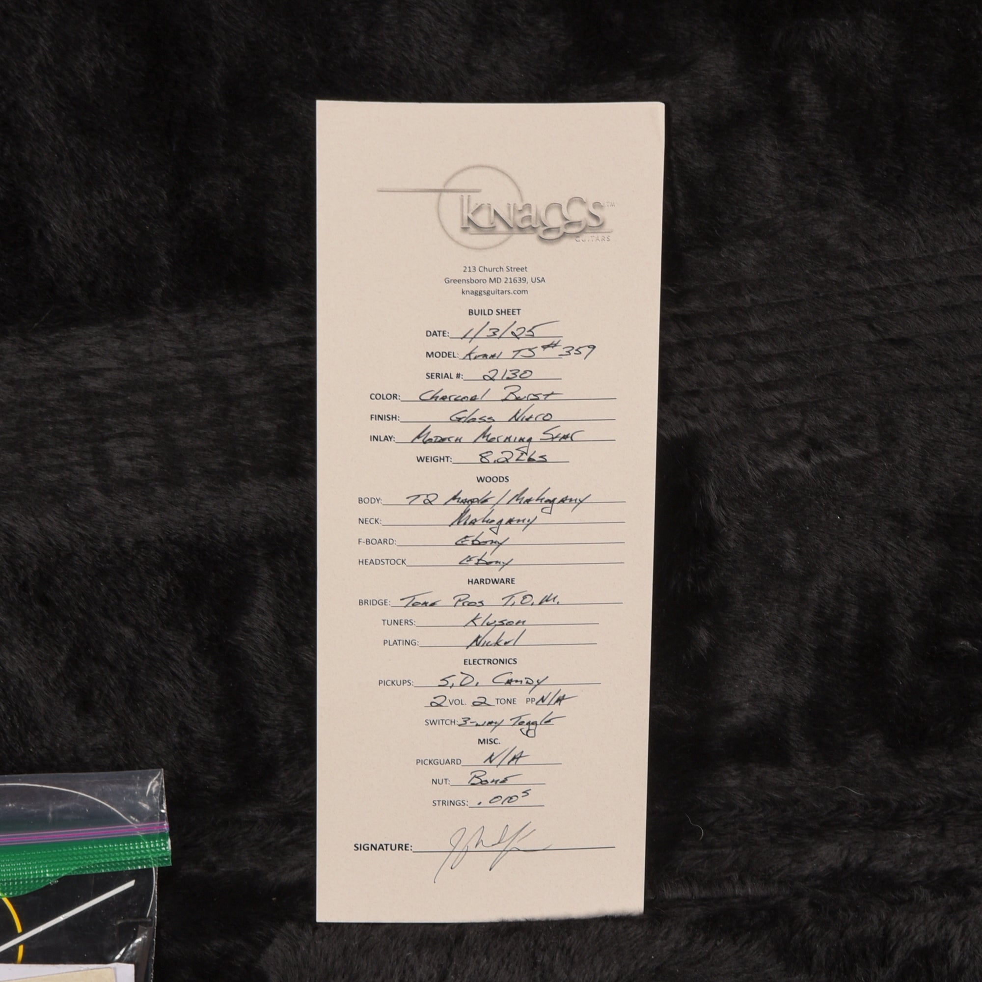 Knaggs Kenai T/S Charcoal Burst 2025