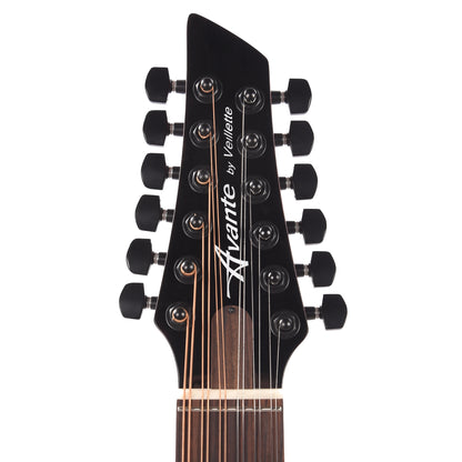 Veillette Avante Series Gryphon 18.13" Scale D-Tuned 12-String Acoustic-Electric Tobacco Burst w/Premium Gig Bag & Fishman Electronics