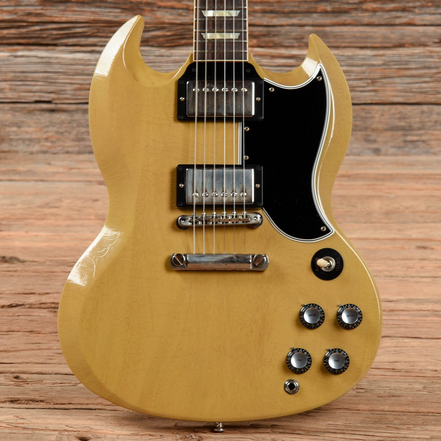 Gibson Custom Murphy Lab 61 Les Paul SG Standard Ultra Light Aged TV Yellow